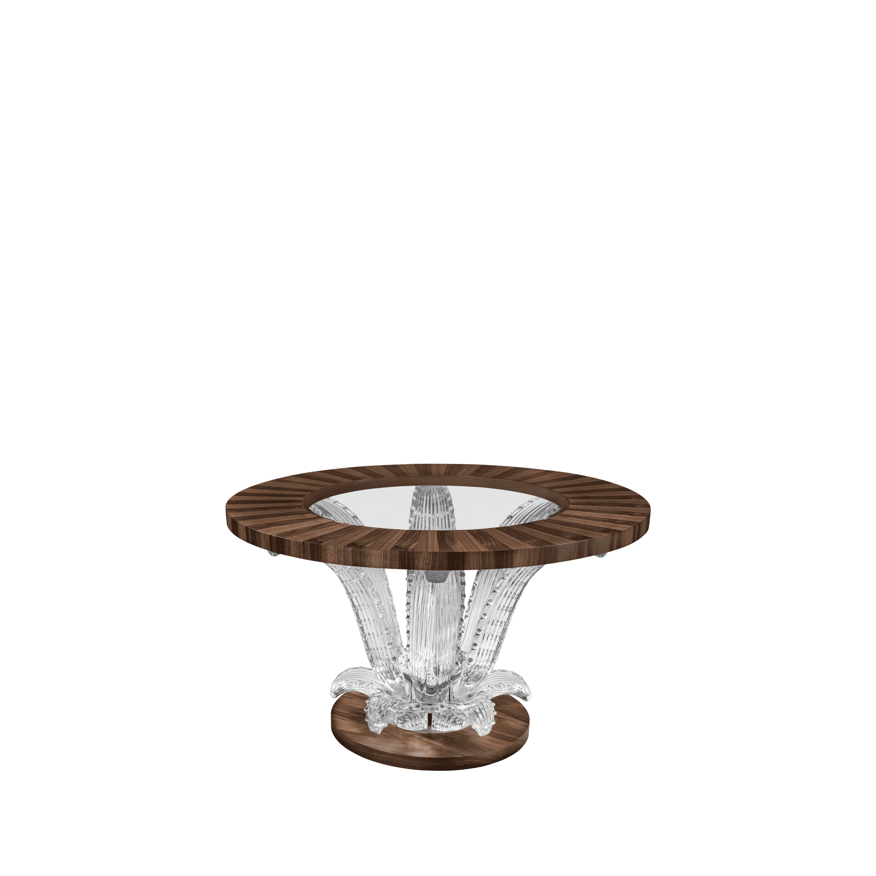Cactus small coffee table walnut